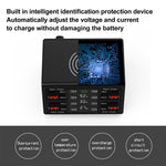 838w 9-in-1 100W 4 PD 3.0 USB-C / Type-C + 4 QC 3.0 USBポート スマートデジタルディスプレイ ワイヤレス充電器、EUプラグ、USプラグ、UKプラグ、AUプラグ