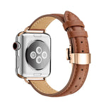 スリミングバタフライバックルウォッチバンド Apple Watch シリーズ用, 7 41mm / 6&SE&5&4 40mm / 3&2&1 38mm