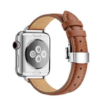 スリミングバタフライバックルウォッチバンド Apple Watch シリーズ用, 7 41mm / 6&SE&5&4 40mm / 3&2&1 38mm