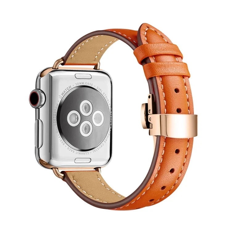 スリミングバタフライバックルウォッチバンド Apple Watch シリーズ用, 7 41mm / 6&SE&5&4 40mm / 3&2&1 38mm