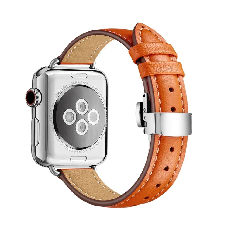スリミングバタフライバックルウォッチバンド Apple Watch シリーズ用, 7 41mm / 6&SE&5&4 40mm / 3&2&1 38mm