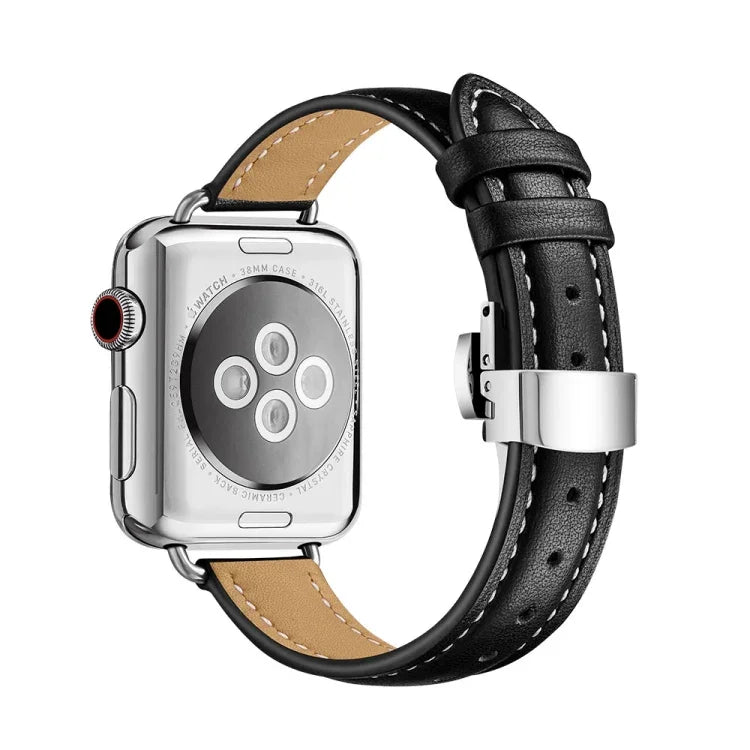 スリミングバタフライバックルウォッチバンド Apple Watch シリーズ用, 7 41mm / 6&SE&5&4 40mm / 3&2&1 38mm