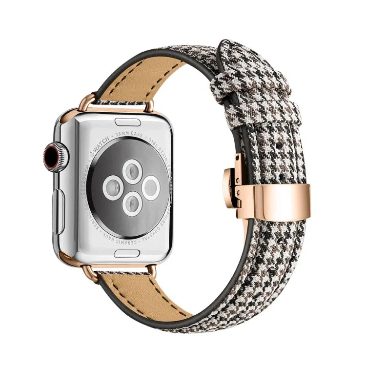 スリミングバタフライバックルウォッチバンド Apple Watch シリーズ用, 7 41mm / 6&SE&5&4 40mm / 3&2&1 38mm
