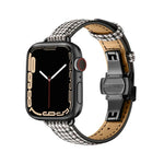 スリミングバタフライバックルウォッチバンド Apple Watch シリーズ用, 7 41mm / 6&SE&5&4 40mm / 3&2&1 38mm