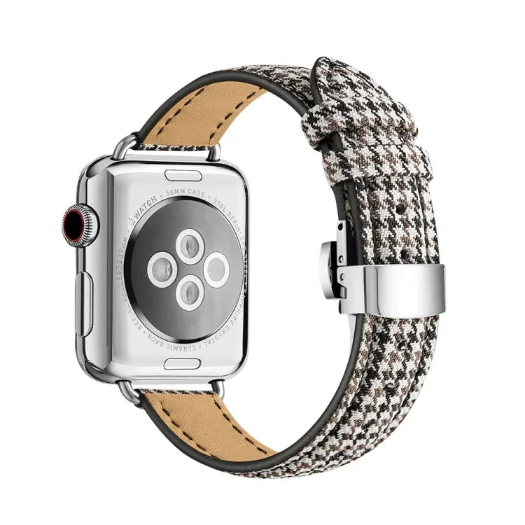 スリミングバタフライバックルウォッチバンド Apple Watch シリーズ用, 7 41mm / 6&SE&5&4 40mm / 3&2&1 38mm