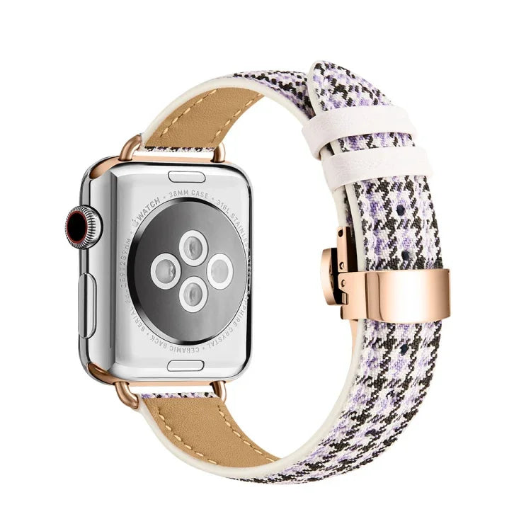 スリミングバタフライバックルウォッチバンド Apple Watch シリーズ用, 7 41mm / 6&SE&5&4 40mm / 3&2&1 38mm