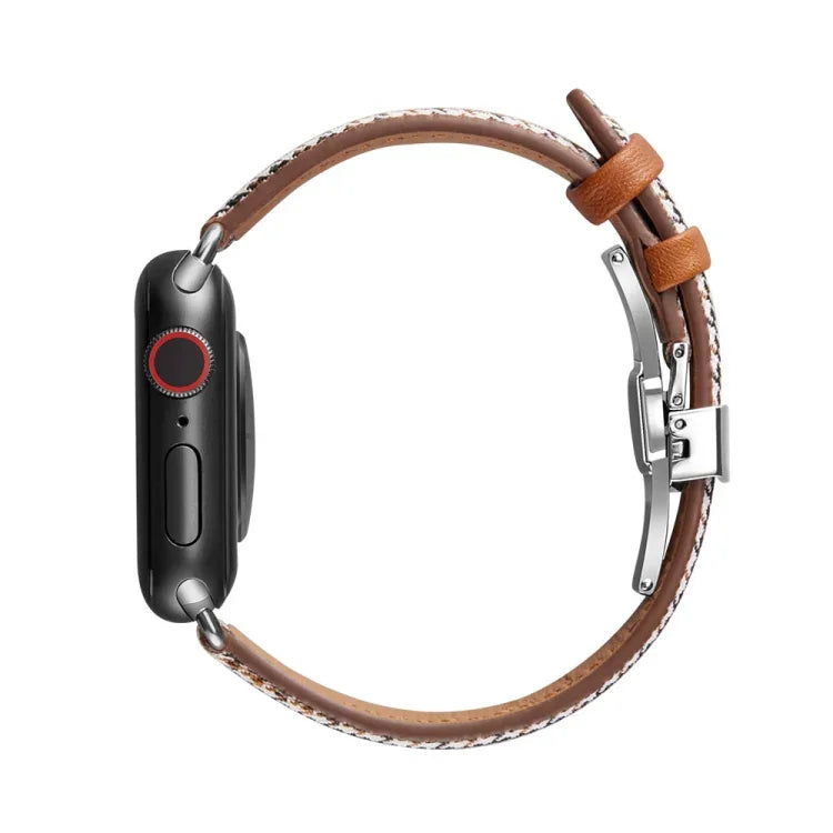 スリミングバタフライバックルウォッチバンド Apple Watch シリーズ用, 7 41mm / 6&SE&5&4 40mm / 3&2&1 38mm