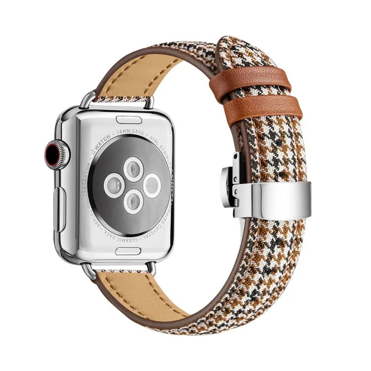 スリミングバタフライバックルウォッチバンド Apple Watch シリーズ用, 7 41mm / 6&SE&5&4 40mm / 3&2&1 38mm