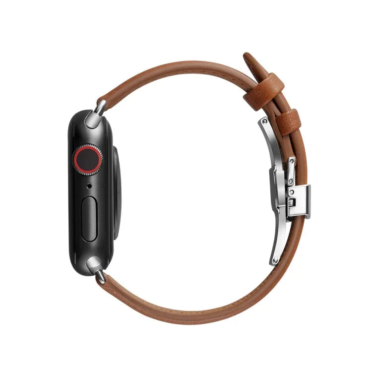 スリミングバタフライバックルウォッチバンド Apple Watch シリーズ用, 7 41mm / 6&SE&5&4 40mm / 3&2&1 38mm