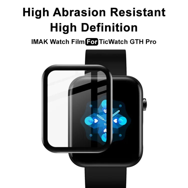 IMAKプレキシグラスHDウォッチ保護フィルム TicWatch GTH Pro用、Samsung Galaxy Watch 3 41mm用、Samsung Galaxy Watch 3 45mm用、Samsung Galaxy Watch 4 42mm用、Samsung Galaxy Watch 4 46mm用