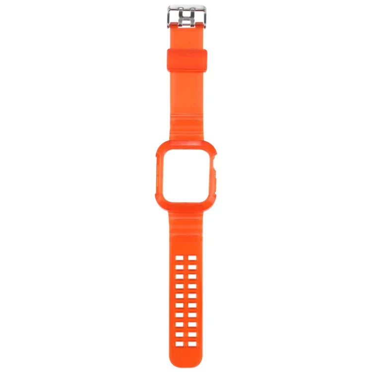 Transparent Watch Band For Apple Watch Series 8&7 45mm / SE 2&6&SE&5&4 44mm / 3&2&1 42mm(Transparent Brown), 7 41mm / 6&SE&5&4 40mm / 3&2&1 38mm, 7 45mm / 6&SE&5&4 44mm / 3&2&1 42mm