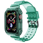 Transparent Watch Band For Apple Watch Series 8&7 45mm / SE 2&6&SE&5&4 44mm / 3&2&1 42mm(Transparent Brown), 7 41mm / 6&SE&5&4 40mm / 3&2&1 38mm, 7 45mm / 6&SE&5&4 44mm / 3&2&1 42mm