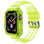 Transparent Watch Band For Apple Watch Series 8&7 45mm / SE 2&6&SE&5&4 44mm / 3&2&1 42mm(Transparent Brown), 7 41mm / 6&SE&5&4 40mm / 3&2&1 38mm, 7 45mm / 6&SE&5&4 44mm / 3&2&1 42mm