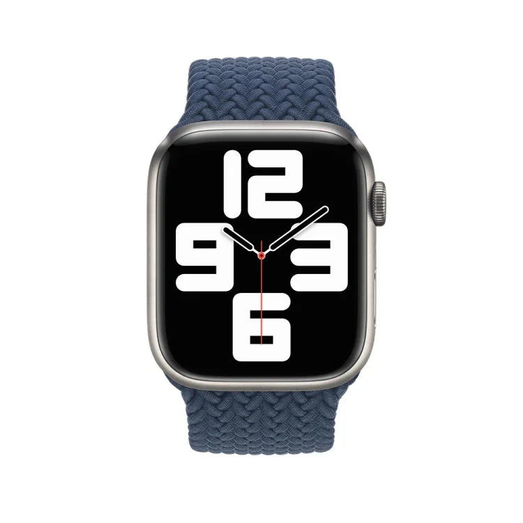 Apple Watch Series 7 45mm / 6&SE&5&4 44mm / 3&2&1 42mm 用 ナイロン編みウォッチバンド、135mm、150mm、165mm