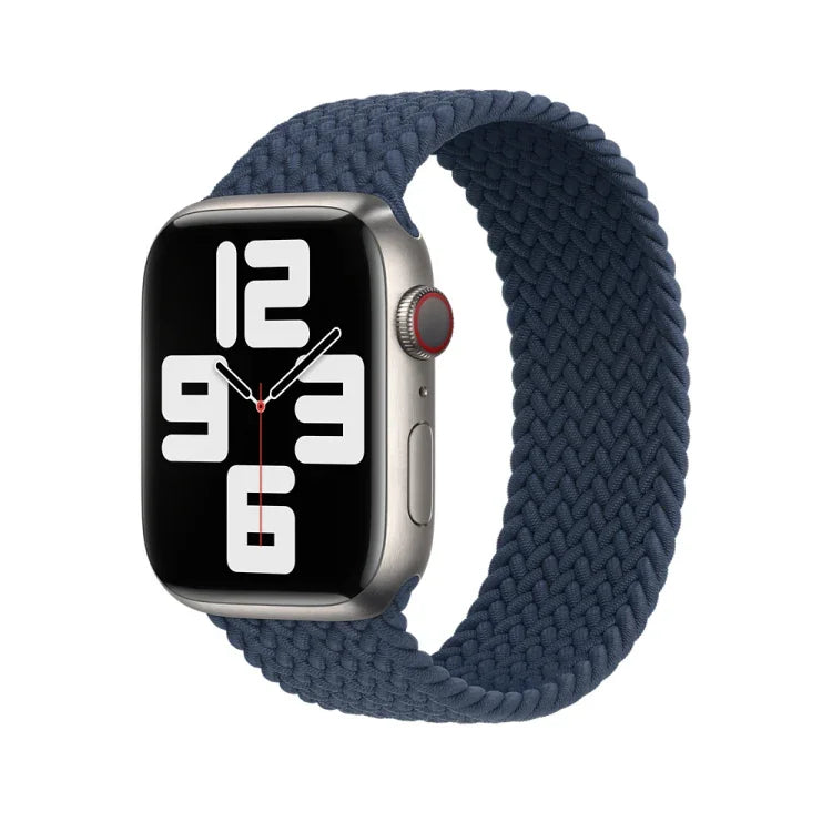 Apple Watch Series 7 45mm / 6&SE&5&4 44mm / 3&2&1 42mm 用 ナイロン編みウォッチバンド、135mm、150mm、165mm