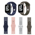 Apple Watch Series 用 スポーツシリコンウォッチバンド、7 41mm / 6&SE&5&4 40mm / 3&2&1 38mm、7 45mm / 6&SE&5&4 44mm / 3&2&1 42mm