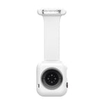 Apple Watchシリーズ用シリコン看護師ブローチウォッチバンドケース、7 41mm / 6&SE&5&4 40mm / 3&2&1 38mm、7 45mm / 6&SE&5&4 44mm / 3&2&1 42mm