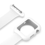 Apple Watchシリーズ用シリコン看護師ブローチウォッチバンドケース、7 41mm / 6&SE&5&4 40mm / 3&2&1 38mm、7 45mm / 6&SE&5&4 44mm / 3&2&1 42mm