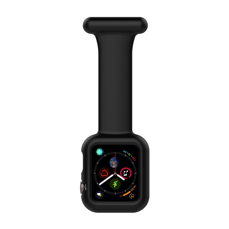 Apple Watchシリーズ用シリコン看護師ブローチウォッチバンドケース、7 41mm / 6&SE&5&4 40mm / 3&2&1 38mm、7 45mm / 6&SE&5&4 44mm / 3&2&1 42mm
