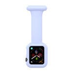 Apple Watchシリーズ用シリコン看護師ブローチウォッチバンドケース、7 41mm / 6&SE&5&4 40mm / 3&2&1 38mm、7 45mm / 6&SE&5&4 44mm / 3&2&1 42mm