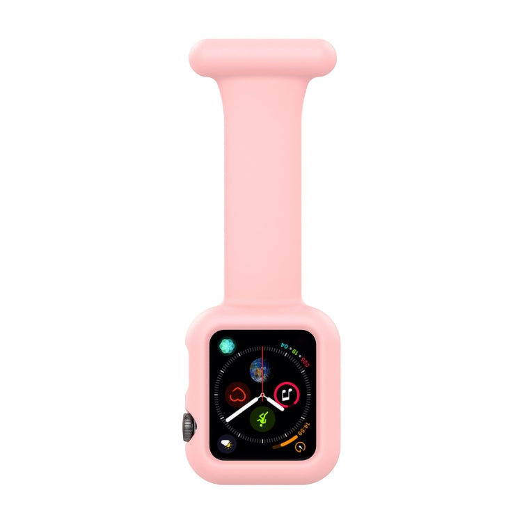 Apple Watchシリーズ用シリコン看護師ブローチウォッチバンドケース、7 41mm / 6&SE&5&4 40mm / 3&2&1 38mm、7 45mm / 6&SE&5&4 44mm / 3&2&1 42mm