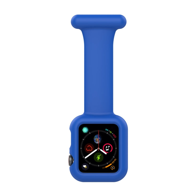 Apple Watchシリーズ用シリコン看護師ブローチウォッチバンドケース、7 41mm / 6&SE&5&4 40mm / 3&2&1 38mm、7 45mm / 6&SE&5&4 44mm / 3&2&1 42mm