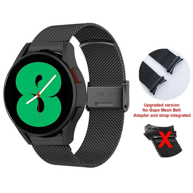 ステンレススチール ミラネーゼバックルウォッチバンド、Samsung Galaxy Watch4 40mm / 44mm用