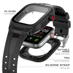 RedPepper TPU + PC + シリコン防水ウォッチケース、Apple Watch Series 9 / 8 / 7 41mm 用、Apple Watch Series 9 / 8 / 7 45mm 用