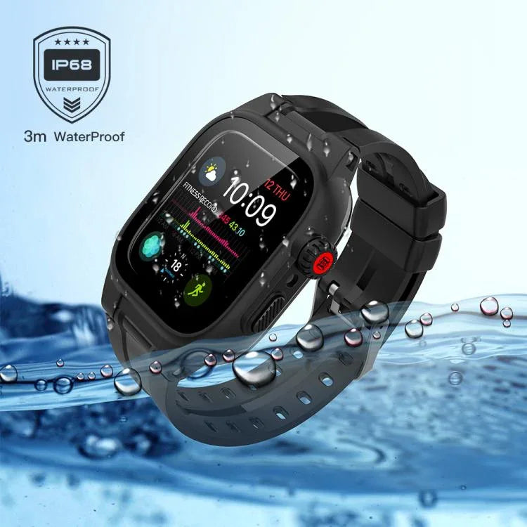 RedPepper TPU + PC + シリコン防水ウォッチケース、Apple Watch Series 9 / 8 / 7 41mm 用、Apple Watch Series 9 / 8 / 7 45mm 用