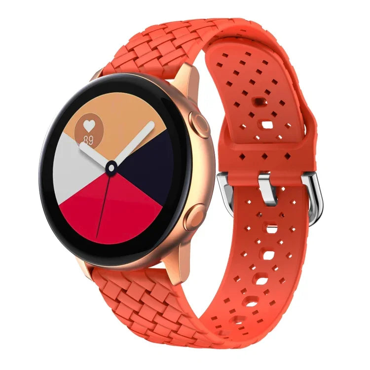 織り目模様シリコンウォッチバンド、Samsung Galaxy Watch4 40/44mm用、Samsung Galaxy Watch4 Classic 42/46mm用