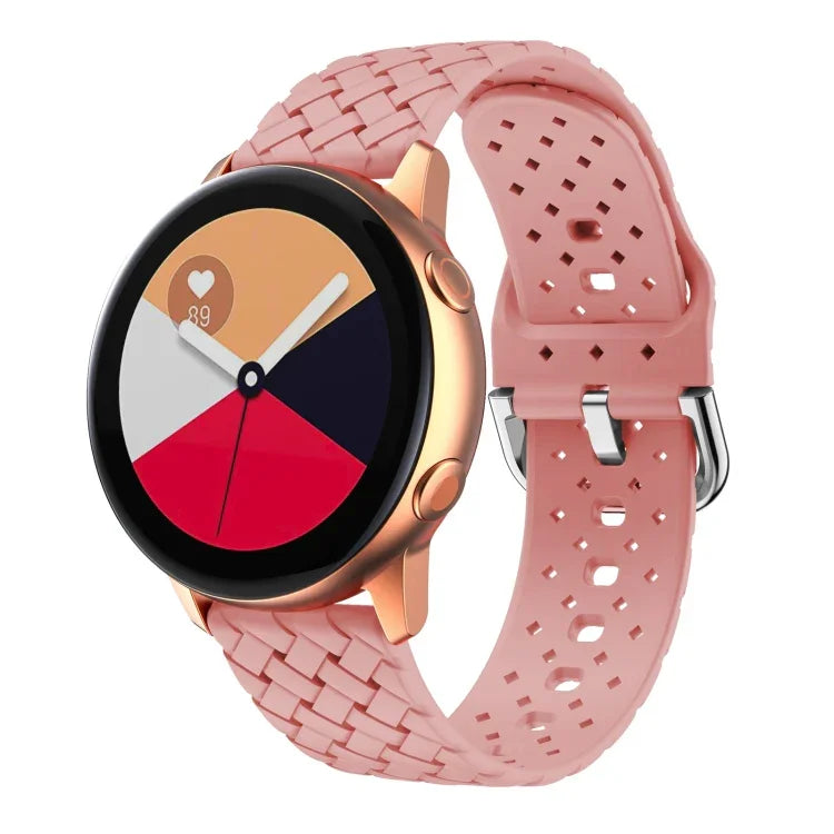 織り目模様シリコンウォッチバンド、Samsung Galaxy Watch4 40/44mm用、Samsung Galaxy Watch4 Classic 42/46mm用