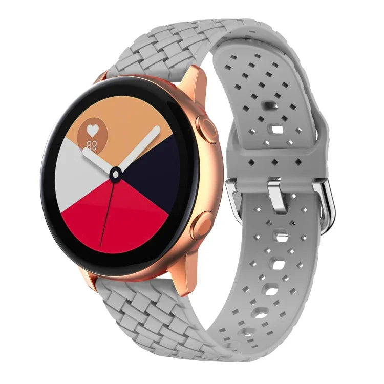 織り目模様シリコンウォッチバンド、Samsung Galaxy Watch4 40/44mm用、Samsung Galaxy Watch4 Classic 42/46mm用