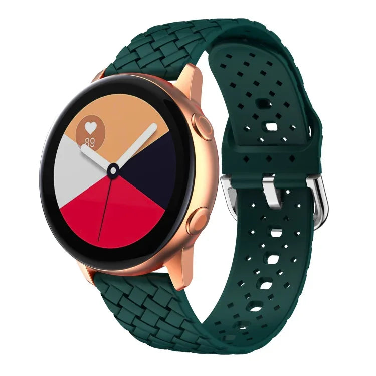 織り目模様シリコンウォッチバンド、Samsung Galaxy Watch4 40/44mm用、Samsung Galaxy Watch4 Classic 42/46mm用