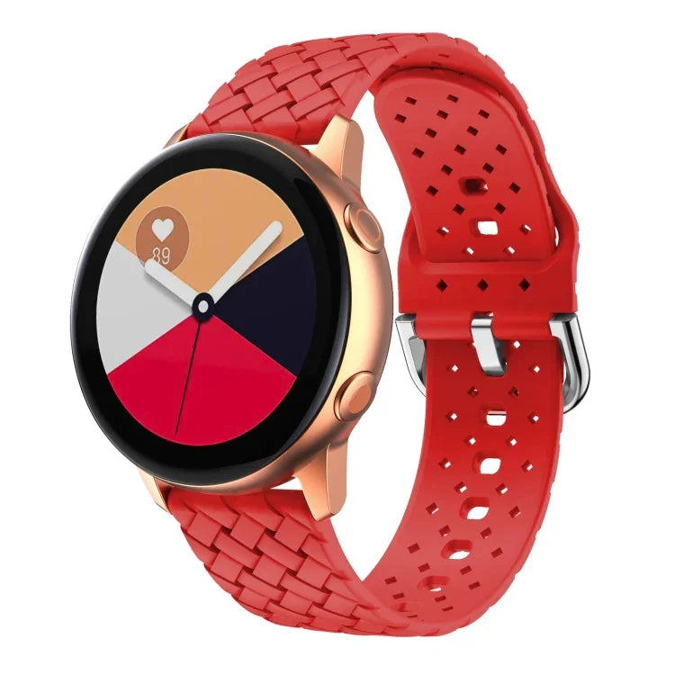 織り目模様シリコンウォッチバンド、Samsung Galaxy Watch4 40/44mm用、Samsung Galaxy Watch4 Classic 42/46mm用