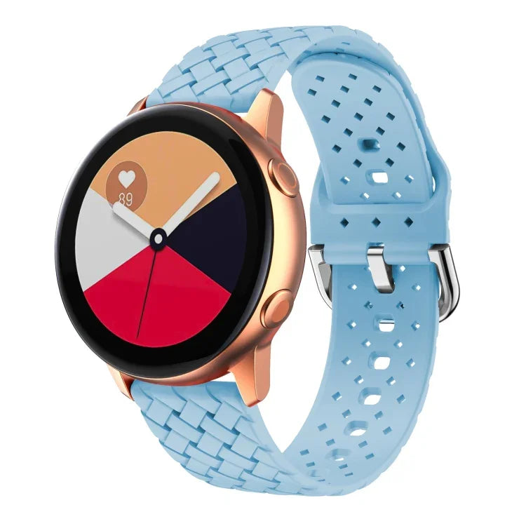 織り目模様シリコンウォッチバンド、Samsung Galaxy Watch4 40/44mm用、Samsung Galaxy Watch4 Classic 42/46mm用