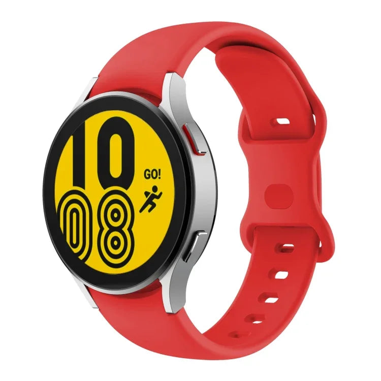 Butterfly Buckle Silicone Watch Band, For Samsung Galaxy Watch4 Classic 42mm / Watch4 40mm, For Samsung Galaxy Watch4 Classic 46mm / Watch4 44mm, For Samsung  Galaxy Watch4 Classic 46mm / Watch4 44mm, For Samsun Galaxy Watch4 Classic 46mm / Watch4 44mm