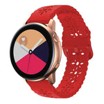 梅の花中空シリコンウォッチバンド Samsung Galaxy Watch4 40/44mm用、Samsung Galaxy Watch4 Classic 42/46mm用