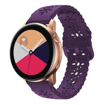 梅の花中空シリコンウォッチバンド Samsung Galaxy Watch4 40/44mm用、Samsung Galaxy Watch4 Classic 42/46mm用