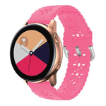 梅の花中空シリコンウォッチバンド Samsung Galaxy Watch4 40/44mm用、Samsung Galaxy Watch4 Classic 42/46mm用