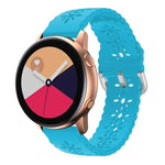 梅の花中空シリコンウォッチバンド Samsung Galaxy Watch4 40/44mm用、Samsung Galaxy Watch4 Classic 42/46mm用