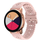 梅の花中空シリコンウォッチバンド Samsung Galaxy Watch4 40/44mm用、Samsung Galaxy Watch4 Classic 42/46mm用