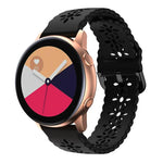 梅の花中空シリコンウォッチバンド Samsung Galaxy Watch4 40/44mm用、Samsung Galaxy Watch4 Classic 42/46mm用