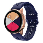 梅の花中空シリコンウォッチバンド Samsung Galaxy Watch4 40/44mm用、Samsung Galaxy Watch4 Classic 42/46mm用