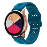 梅の花中空シリコンウォッチバンド Samsung Galaxy Watch4 40/44mm用、Samsung Galaxy Watch4 Classic 42/46mm用