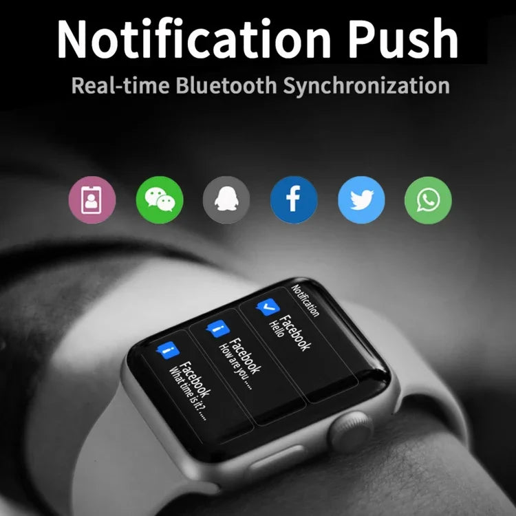 D SEVEN 1.9インチ TFTスクリーン スマートウォッチ、Bluetooth通話／睡眠モニタリング対応