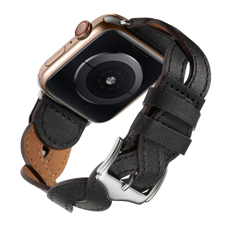 Apple Watch Series 用 編み込みウォッチバンド、7 41mm / 6&SE&5&4 40mm / 3&2&1 38mm、7 45mm / 6&SE&5&4 44mm / 3&2&1 42mm
