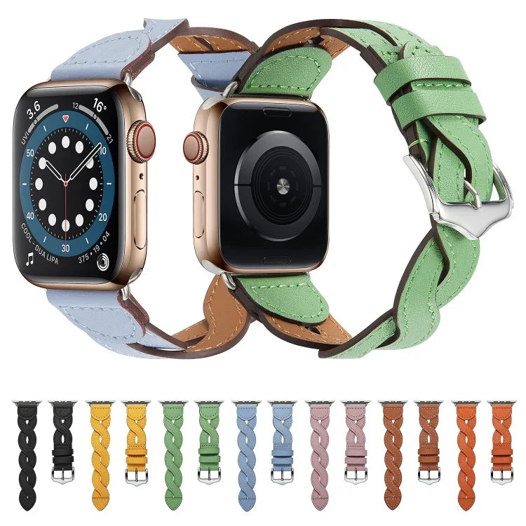 Apple Watch Series 用 編み込みウォッチバンド、7 41mm / 6&SE&5&4 40mm / 3&2&1 38mm、7 45mm / 6&SE&5&4 44mm / 3&2&1 42mm