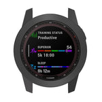TPU Half-pack Hollowed Electroplating Watch Case, For Garmin Fenix 7S, For Garmin Fenix 7X, For Garmin Fenix 7