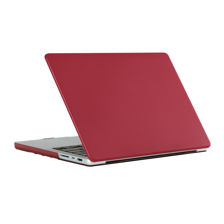 ドットテクスチャ両面タンニングノートパソコンケース、MacBook Air 13.3インチ A1932/A2179/A2337用、MacBook Pro 13.3インチ A1706/A1708用、MacBook Pro 14.2インチ A2442 2021用、MacBook Pro 16.2インチ A2485 2021用