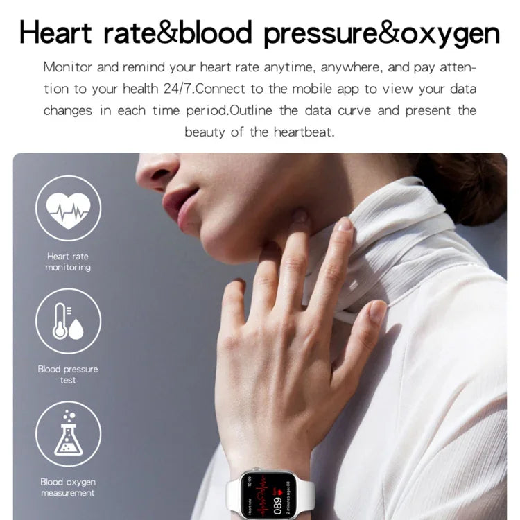 HW22 Pro 1.75インチ HDスクリーン スマートウォッチ、Bluetooth通話／体温モニタリング対応